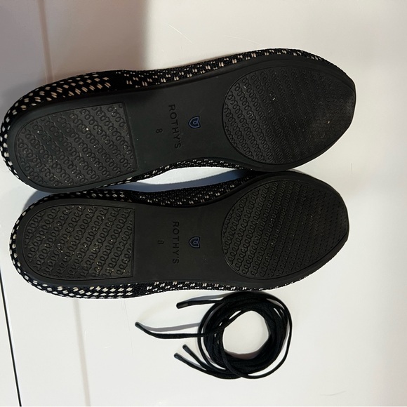 Rothy's Black and Cream Checkered Flats - Picture 3 of 3